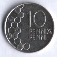10 пенни. 1998 год, Финляндия.