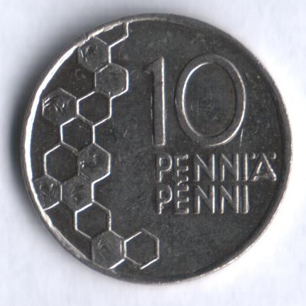 10 пенни. 1998 год, Финляндия.