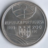 Монета 200 эскудо. 1993 год, Португалия. Эспингарда.