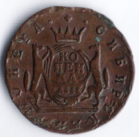 1 копейка. 1777 год КМ, Сибирская монета.
