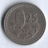 Монета 25 милей. 1963 год, Кипр.
