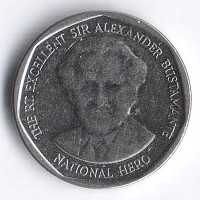 Монета 1 доллар. 2014 год, Ямайка.
