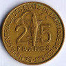 Монета 25 франков. 1984 год, Западно-Африканские Штаты. FAO.