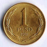 Монета 1 песо. 1981 год, Чили.