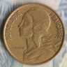 Монета 5 сантимов. 1967 год, Франция.