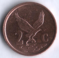 2 цента. 2000 год, ЮАР.