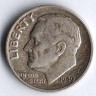 Монета 10 центов. 1949 год, США.