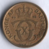 Монета 1/2 кроны. 1925 год, Дания. HCN;GJ.
