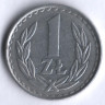 Монета 1 злотый. 1983 год, Польша.
