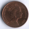 Монета 1 цент. 1989 год, Австралия.