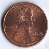 1 цент. 1999 год, США.