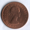 Монета 1 пенни. 1967 год, Великобритания.
