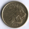 Монета 5 центов. 2008 год, Эфиопия. Тип III.