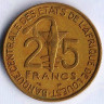 Монета 25 франков. 1995 год, Западно-Африканские Штаты. FAO.