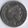 Монета 20 центов. 2004 год, Австралия.