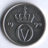 Монета 10 эре. 1990 год, Норвегия.