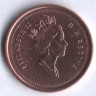 Монета 1 цент. 2000 год, Канада.