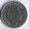 Монета 1 крона. 1983 год, Дания. R;B.