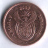 2 цента. 2000 год, ЮАР. (Afurika-Tshipembe).