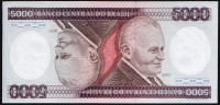Банкнота 5000 крузейро. 1984 год, Бразилия.