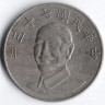 Монета 10 юаней. 1984 год, Тайвань.