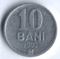 Монета 10 баней. 2000 год, Молдова.