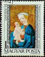 Почтовая марка. "Рождество". 1984 год, Венгрия.