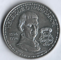 Монета 200 эскудо. 1994 год, Португалия. Генрих Мореплаватель.