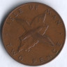 Монета 2 пенса. 1977 год, Остров Мэн.