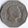 Монета 5 шиллингов. 1990 год, Танзания.