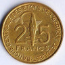Монета 25 франков. 2010 год, Западно-Африканские Штаты. FAO.