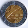 Монета 500 лир. 1990 год, Сан-Марино.