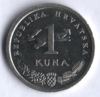1 куна. 1998 год, Хорватия.