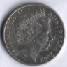 Монета 20 центов. 2005 год, Австралия.