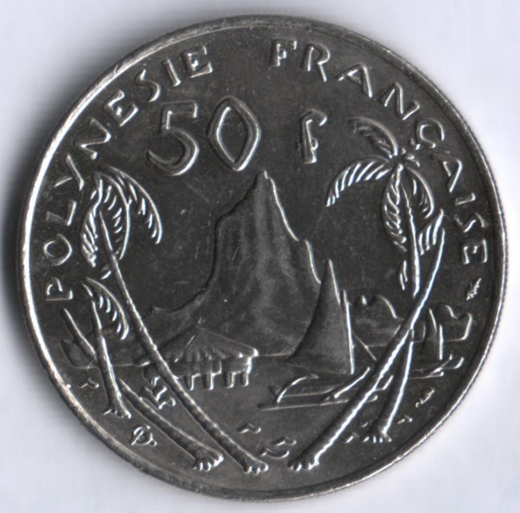 50 франков. 1975 год, Французская Полинезия.