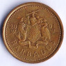 Монета 5 центов. 2001 год, Барбадос.