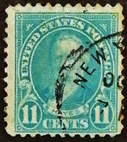 Почтовая марка (11 c.). "Резерфорд Б. Хейс". 1922 год, США.