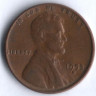 1 цент. 1953(D) год, США.