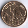 Монета 10 сентаво. 1998 год, Бразилия. Педру I.