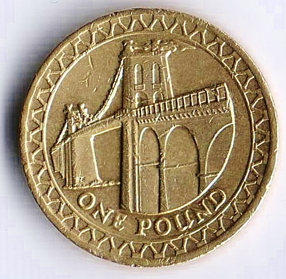 1 фунт. 2005 год, Великобритания.