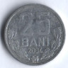 Монета 25 баней. 2004 год, Молдова.