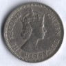 Монета 25 центов. 1961 год, Британские Карибские Территории.