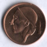Монета 50 сантимов. 2001 год, Бельгия (Belgique).