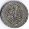 Монета 5 пфеннигов. 1889 год (A), Германская империя.