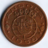 Монета 1 эскудо. 1956 год, Ангола (колония Португалии).
