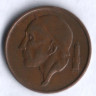 Монета 50 сантимов. 1957 год, Бельгия (Belgie).