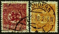 Набор марок (2 шт.). "Герб". 1920 год, Плебисцит Шлезвига.