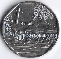 Монета 1 песо. 2016 год, Куба. Конвертируемая серия.