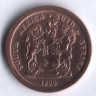 5 центов. 1990 год, ЮАР.
