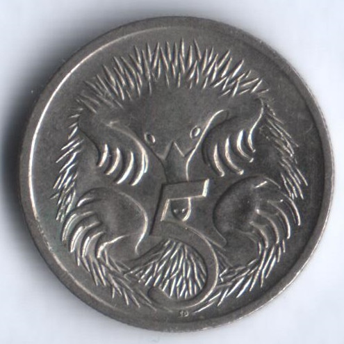 Монета 5 центов. 1998 год, Австралия.